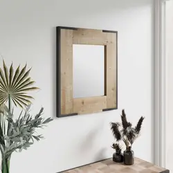 Specchio 70x80 cm con cornice in legno di abete - Harlem