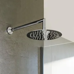 Soffione doccia rotondo Ø 25 cm in acciaio inox ultraslim