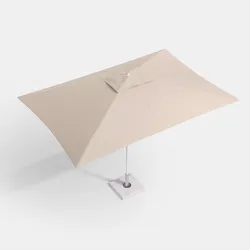 Telo di ricambio 300x200 cm tortora per ombrellone Robin