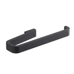Portasalviette ad anello in ottone e cromall nero opaco - Samoa di Gedy