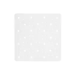 Tappeto doccia antiscivolo 53x53 cm in gomma bianco - Gedy