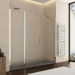 Box doccia nicchia 195cm 50 giunto + 80 battente + 75 fisso opaco 195h - Nilo