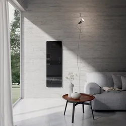 Termoarredo 1520x600 mm vetro temperato nero e modalità risparmio energetico - E-Mirror di Lazzarini