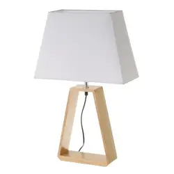 Lampada da tavolo 60 cm in legno di quercia