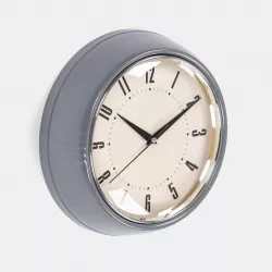 Orologio da parete rotondo 24 cm in metallo grigio