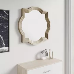 Specchio decorativo 75 cm con cornice dorata - Capriccio