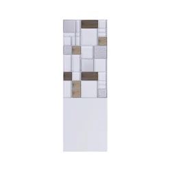 Termoarredo 1612x535 mm in acciaio color mineral white - Patchwork di Lazzarini