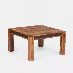 Tavolino basso 80x80 cm in legno - Freia Sheesham