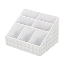 Organizer portatrucchi 15x12 cm in resina bianca - Smack