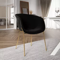 Mobile porta tv 200 cm in legno cashmere opaco cannettato con gambe oro -  Judith