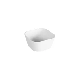 Lavabo d'appoggio 30x30 cm in ceramica bianco lucido - Build