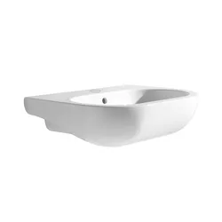 Lavabo sospeso 60x45 cm in ceramica bianco lucido - Nuvola