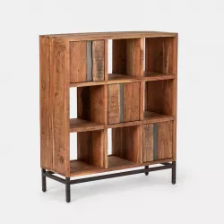 Libreria 102x122h cm in legno - Freia Acacia