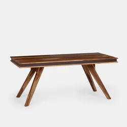 Tavolo 180x90 cm piano e gambe in legno sheesham - Freia Sheesham