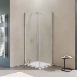 Pedana doccia 50 x 80 cm rigida nero effetto legno - Woody