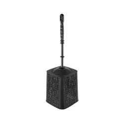 Portascopino da appoggio in abs nero - Serie Net