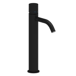 Miscelatore lavabo prolungato senza leva senza scarico nero opaco - Light di Paffoni