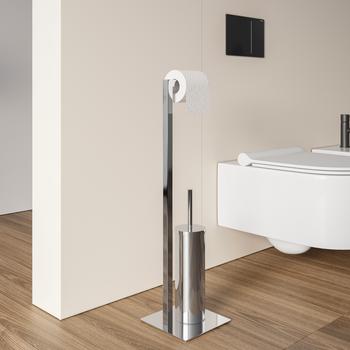 Cosmic Architect Scopino Pavimento/Parete Cromo - Design Versatile Con Fissaggio Nascosto, Made In EU - 4