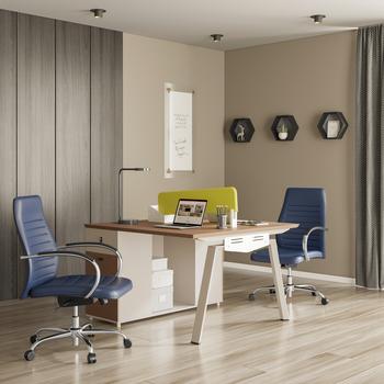 Scrivania In Legno Soges 80x40x75 Cm - Per Computer, Ufficio Casa, Quercia, Robusta - Foto 8