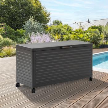 Armadietto Giardino Polyrattan Nero 83x45x76cm - Mobile Esterno Per Terrazzo - Foto 2