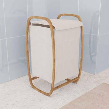 Bathroom Solutions Cesto portabiancheria pieghevole bianco Vari per  Elettrodomestici 