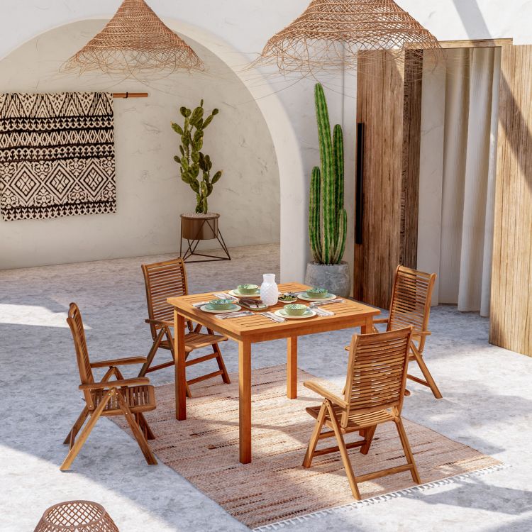 Sedie Pieghevoli Da Esterno TecTakeu00ae Set Tavolo Da Esterno Con