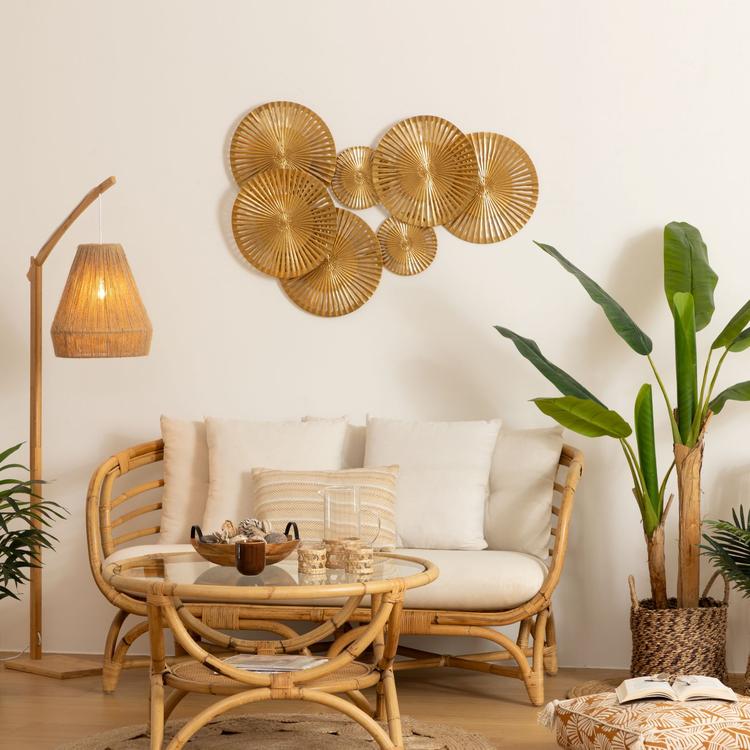 4 Ghirlande Perline Legno Naturale - Decorazione Casa, Tavolo, Vaso, Fai Da Te (Lunghezza 26-90cm)