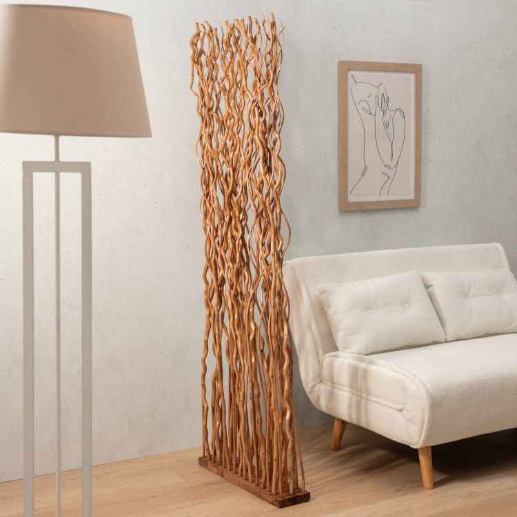 Espositore paravento legno decorato