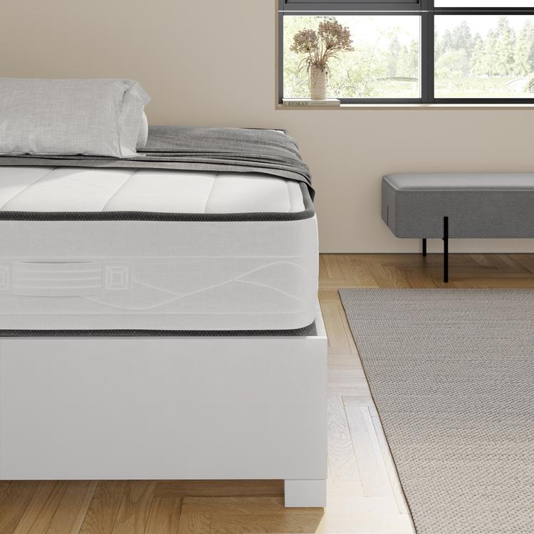 MATERASSO MEMORY MATRIMONIALE 160X190 ALTO 19 CM ORTOPEDICO CON Dispositivo Medico Con Lastra In Memory Foam Da 2 Cm A 9 Zone E Lastra In Waterfoam 16 Cm Fodera Anallergica Antiacaro E Traspirante M