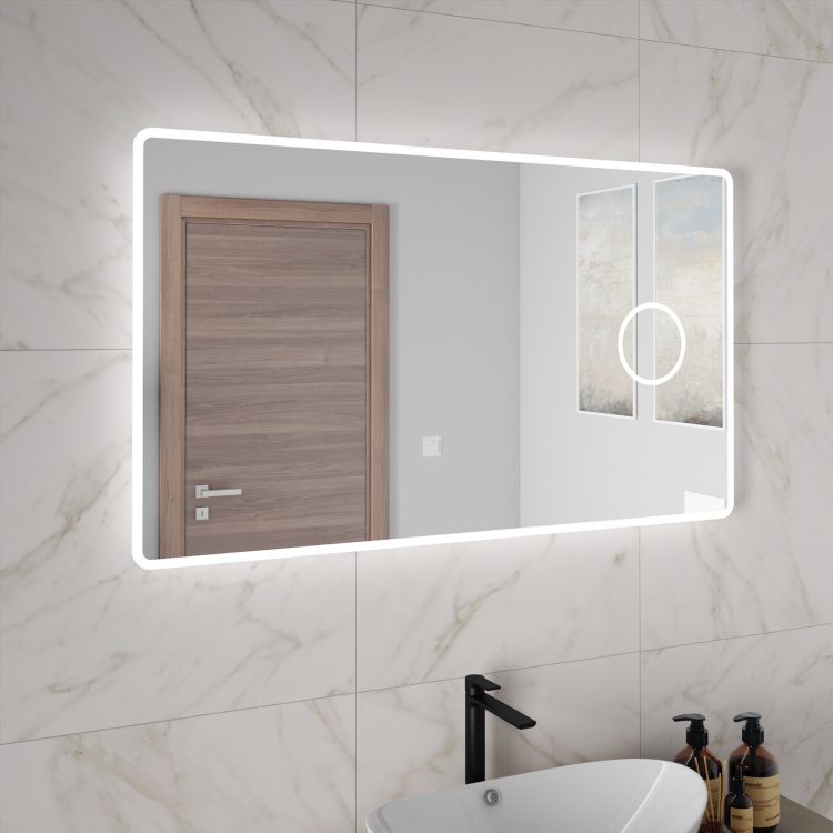 Specchio specchiera da bagno a illuminazione led 135x70 cm con ingranditore  Arredobagno e Cucine s.r.l.s.