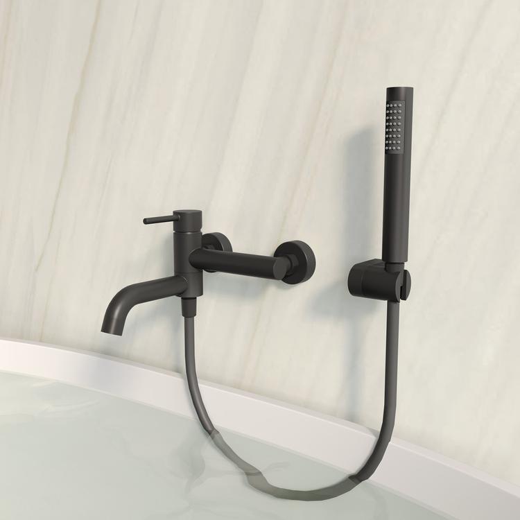 Rubinetto Per Vasca O Doccia Nero Opaco Fiji Imex BDF016-4NG | Leroy Merlin