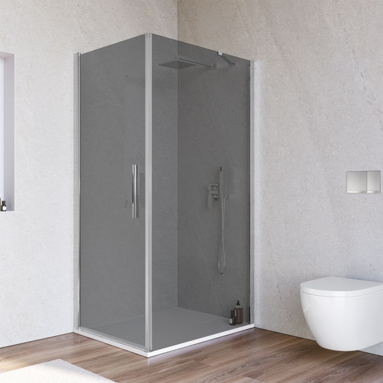 Box doccia angolare NANO EX 416 - con meccanismo di  sollevamento-abbassamento - 90 x 90 x 195 cm