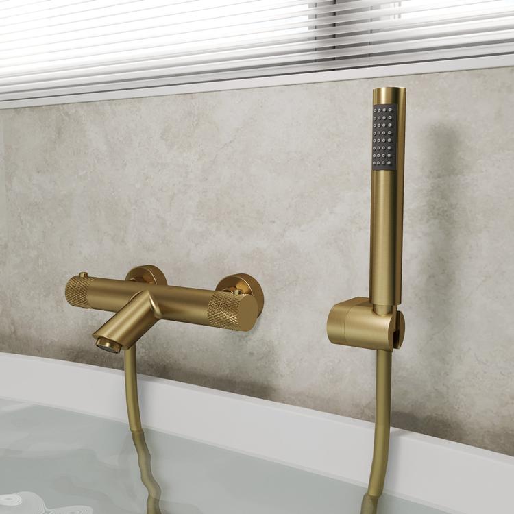 Miscelatore Per Lavabo A Parete Girevole A 360°, Rubinetto Per Bagno Per Vasca E Lavandino Design Moderno Rubinetto Per Lavabo A Parete Bronzo 87245723