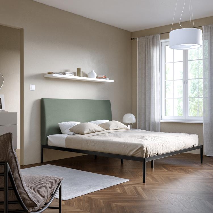 Letto Zinus Joseph 160x190 Cm Con Contenitore - Struttura In Metalloo Con Doghe In Acciaio - Foto 3