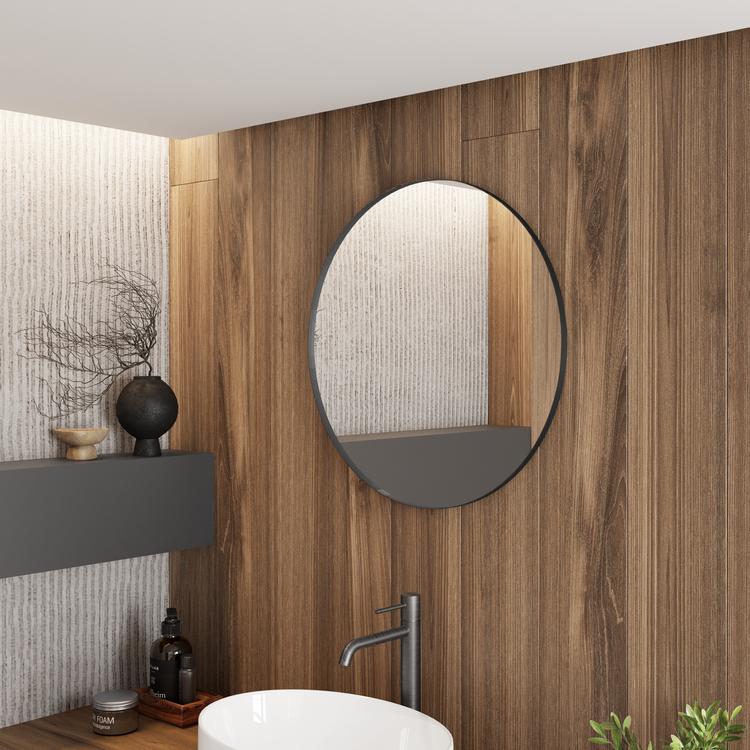 Specchi Da Parete Moderni : Specchio Da Parete Moderno 100x70 Nero Per Ingresso Gs4300