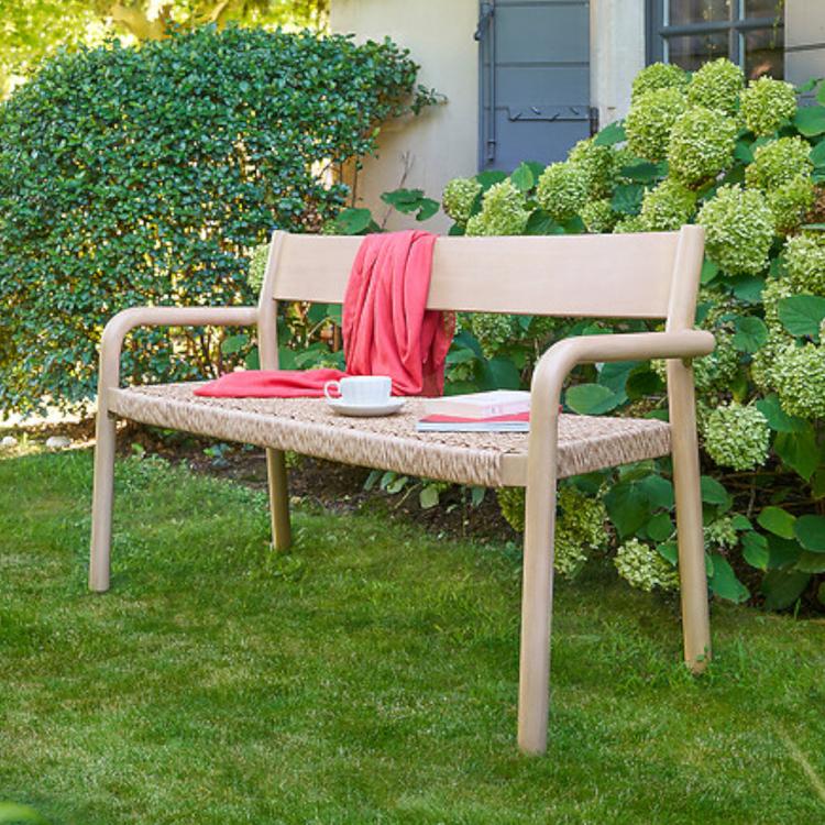 COSTWAY Baule da Esterno con Ruote 182 L, Contenitore da Giardino con Maniglia Laterale, Panca