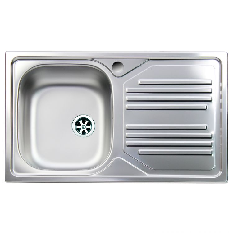 Lavello da cucina 2 Vasche con Gocciolatoio, Base 80 cm, Ultragranit Bianco  Opale AT1162UG90 Atlantic : : Fai da te