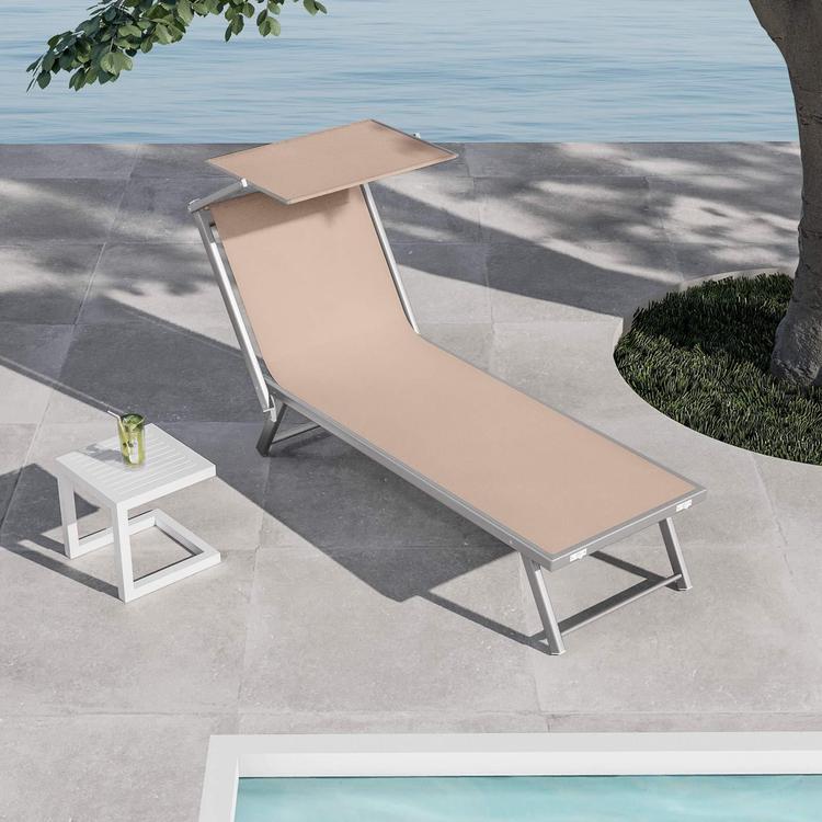 Lettini Prendisole E Sdraio Lettino Sdraio Prendisole Pieghevole