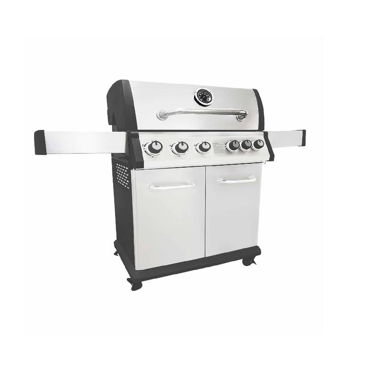 Barbeque per giardino a carbonella con affumicatore 110x64x113,5 h