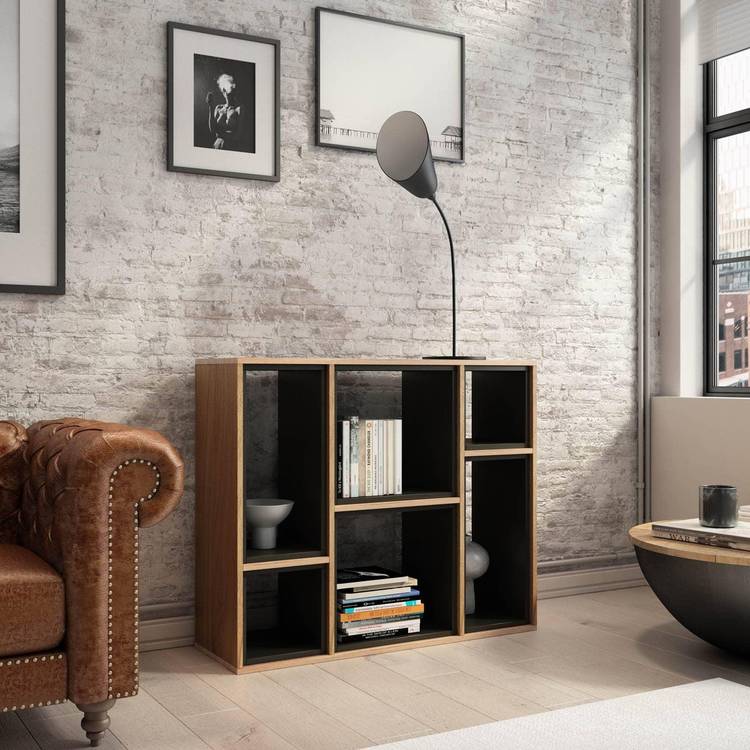 Libreria Da Scrivania AUSHOPLAH 2 Ripiani – Legno 42x40x15 Cm, Bianco, Ideale Per Ufficio E Studio