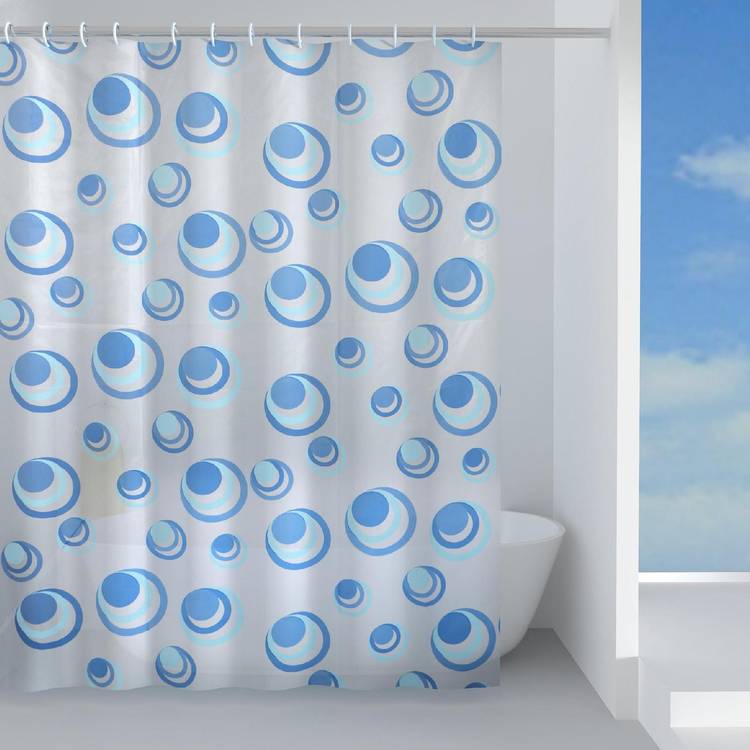 Tenda doccia o vasca in tessuto con fantasia a fiori 180x200 cm