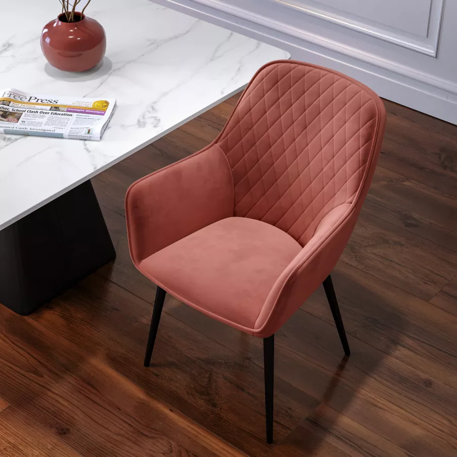 Tidyard Poltrona,Poltroncina,Relax,da Salotto,in Velluto,Nero,a Braccioli,61x70x96,5 cm,Poltrona da TV,Poltrona Relax,Poltrona in Velluto,Poltrona Soggiorno,Sedia Sala da Pranzo Cucina