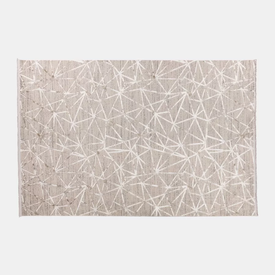 Tappeto beige unico con motivo a quadri Larghezza: 200 cm, Lunghezza: 290  cm