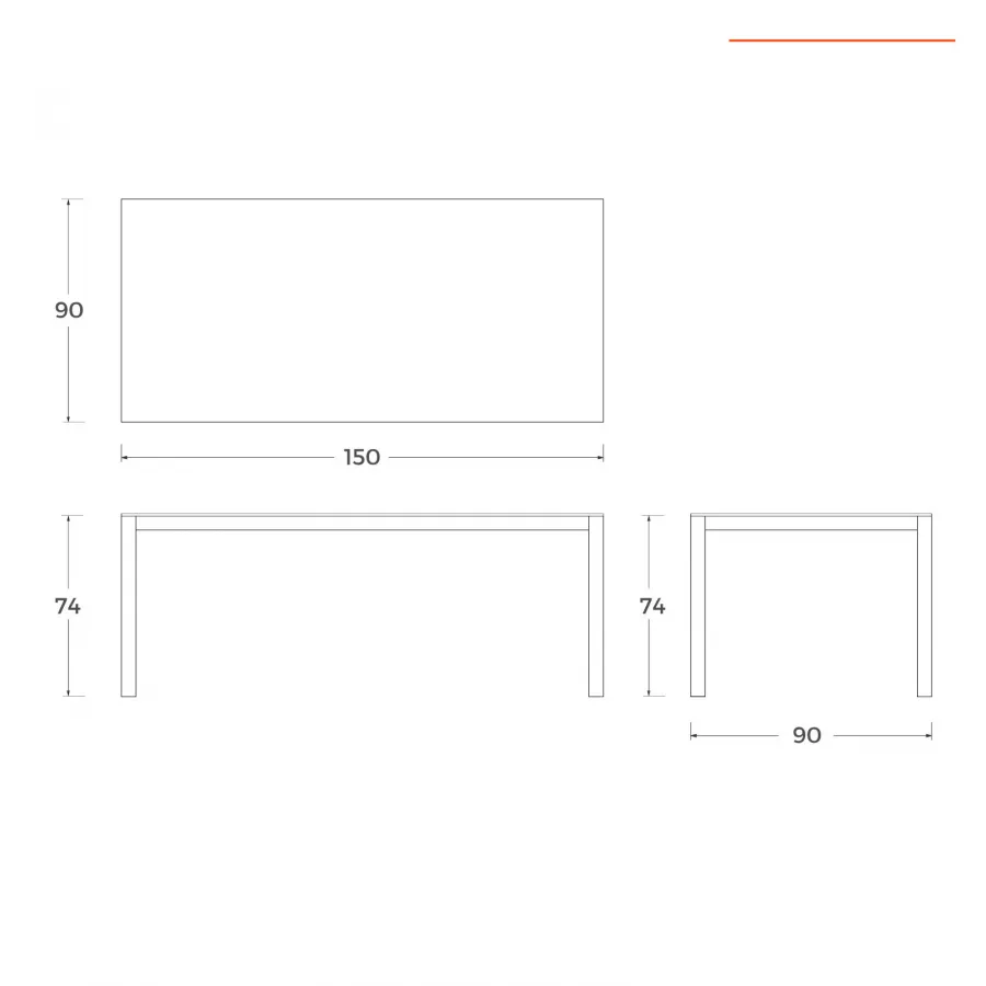 Tavolo da pranzo allungabile 140/210x77 cm in alluminio grigio - Carioca