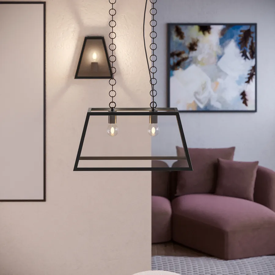 Ganeed Lampadario A Sospensione In Cristallo 6 Luci – Moderno E Nero, Con Gocce D'Acqua In Vetro, Regolabile In Altezza, Per Sala Da Pranzo E Soggiorno - 5
