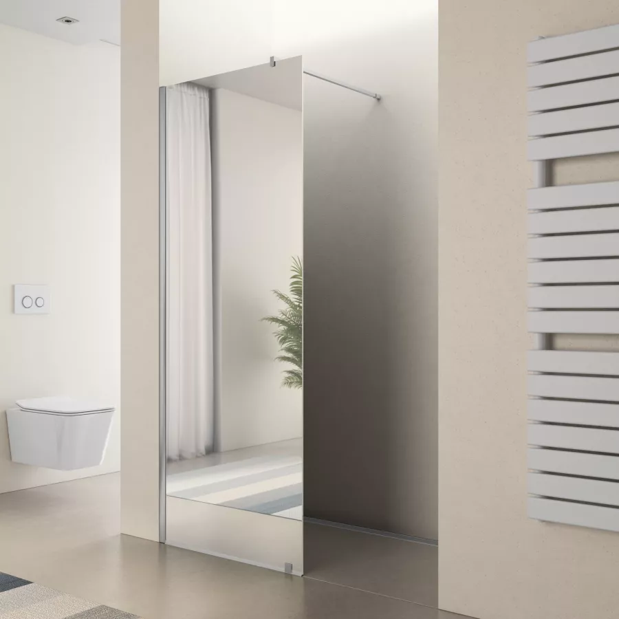 Doccia Walk-in 120 Cm Vetro 8mm Anticalcare Trasparente H200 Profili Cromo | Comfort Q - Foto 2