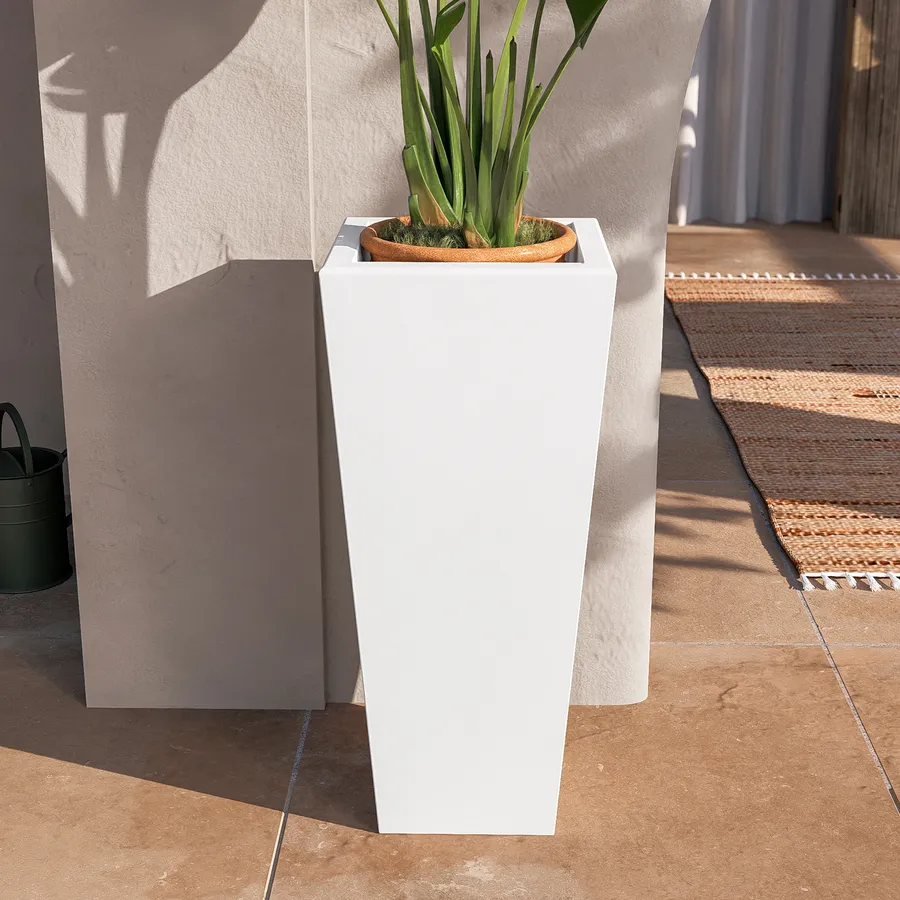Colonna portavaso Art.25312: alzatina 20x20x90 cm in ferro