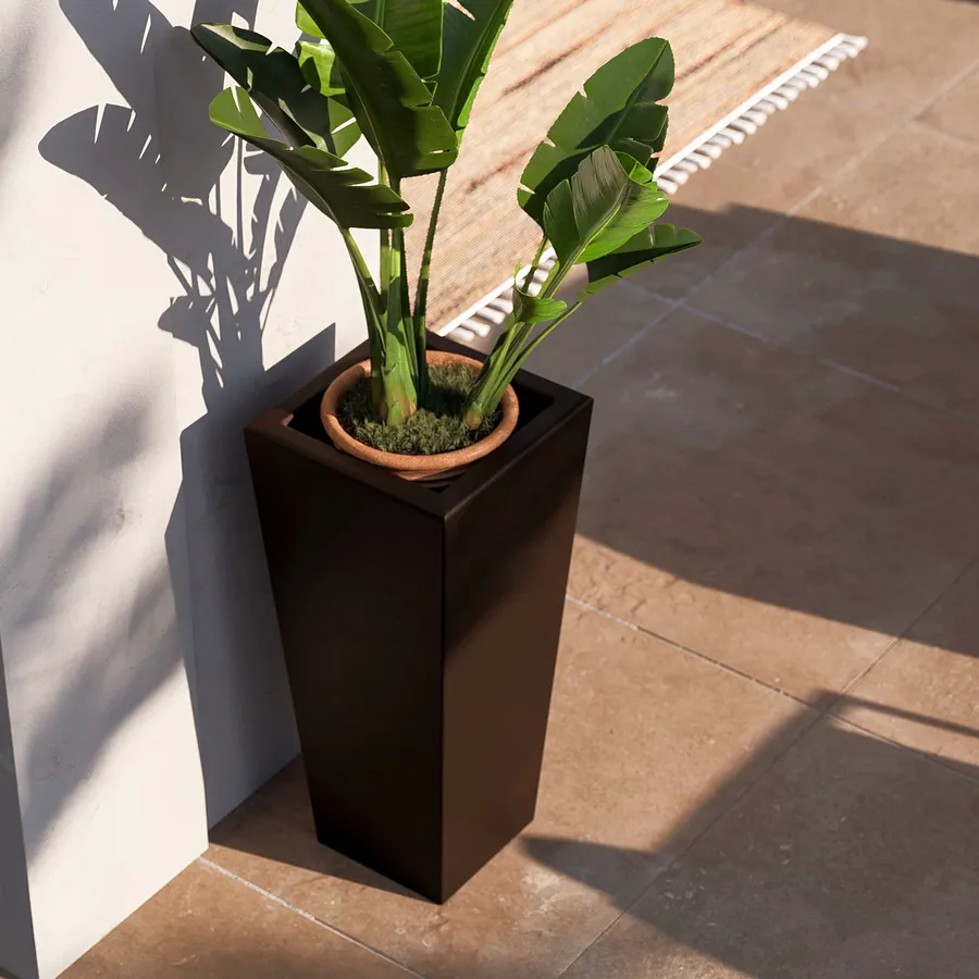 Sottovaso Sabbiato Colore Cotto Cm 30 Marrone Euro 3 Plast | Leroy Merlin