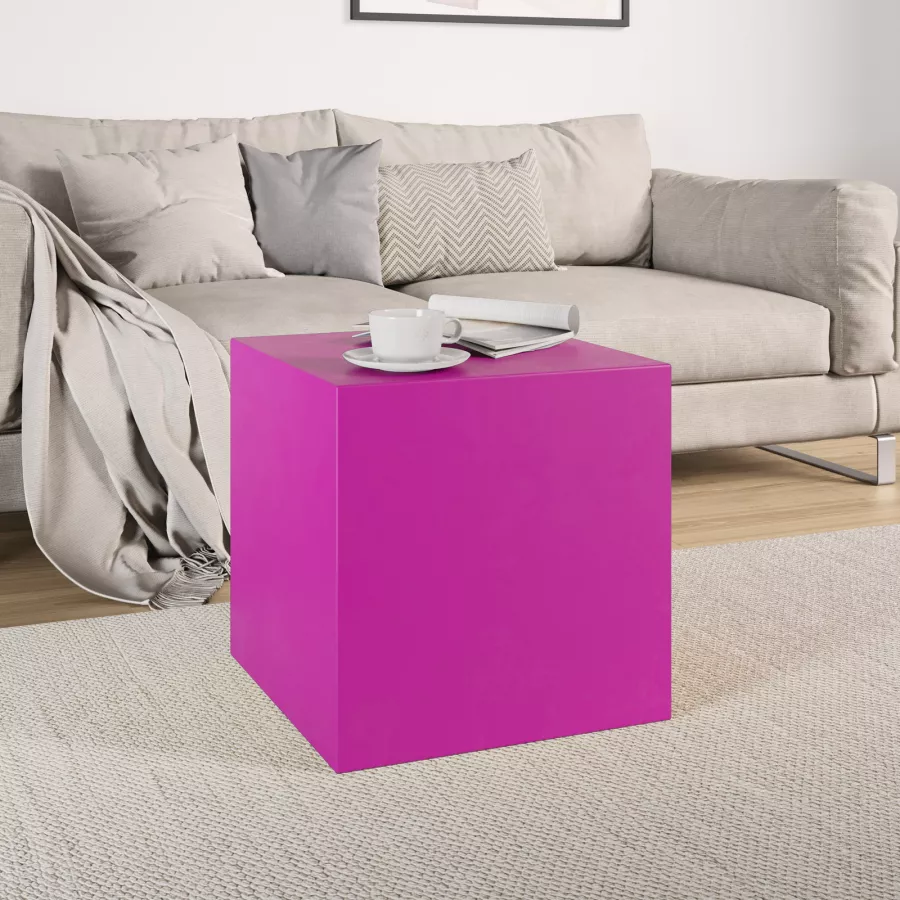 Cubo multiuso per interni 45h cm fucsia