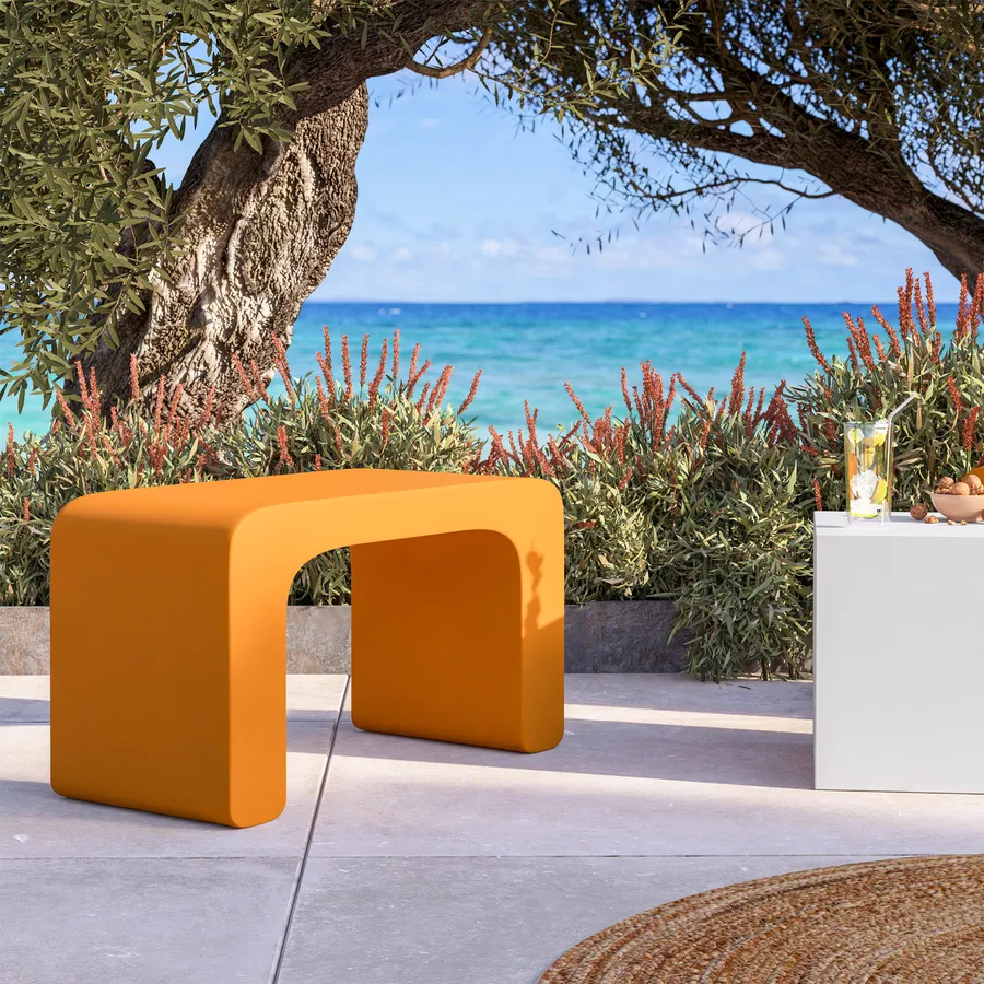 RELAX4LIFE Set Di 2 Sgabelli Da Bar Da Esterno In Metallo - Seduta Curva In Tessuto Traspirante, Con Poggiapiedi, Capacità 180kg - Colore Caffè/Nero, Per Giardino, Veranda E Piscina